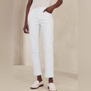 Banana Republic Low Rose white girlfriend Jean NWT 26/2